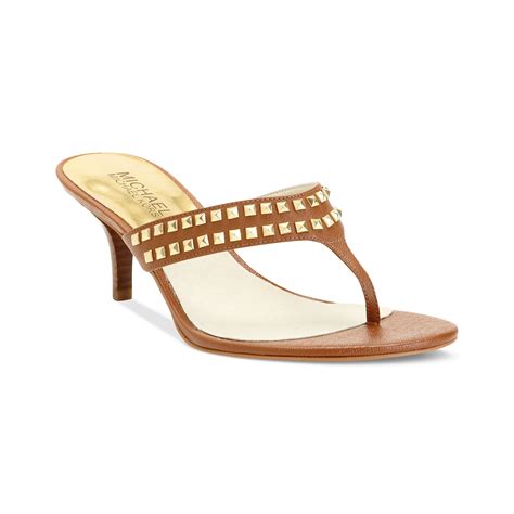 thong sandals michael kors|Michael Kors heeled sandals.